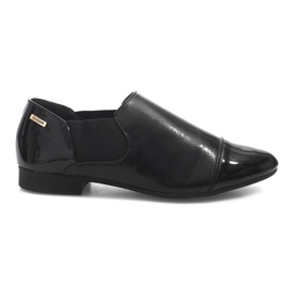 Chaussures à enfiler classiques TL1165-1 Noir le noir