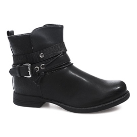 Décoré avec des bottes 037-PA Noir