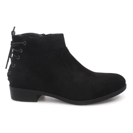 Bottines à Lacets Classiques Y606 Noir le noir