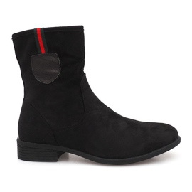 Bottines Daim Jodhpur PT9853 Noir le noir