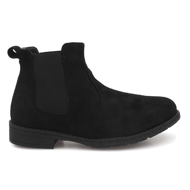 Bottines Daim Jodhpur 7-K3520A Noir le noir