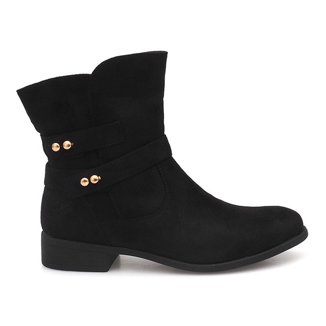 Bottines Daim Jodhpur boots SG803 Noir le noir