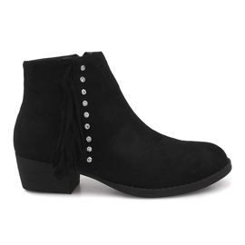 Bottines Daim Jodhpur GF001 Noir le noir