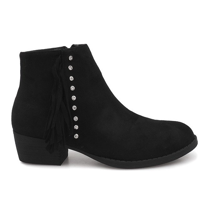 Bottines Daim Jodhpur GF001 Noir le noir