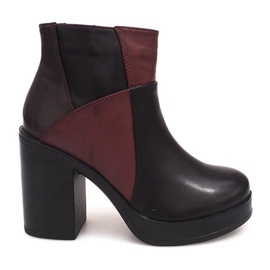 Bottes À Talons Avec Une Gomme YBS280 Noir