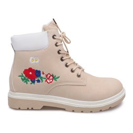 Bottes en bois isolées SJ669-5 Beige Bottes en bois isolées SJ669-5 Beige