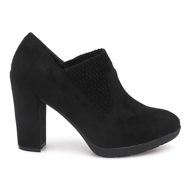 Bottines En Daim Sur Un Poteau 6-232 Noir le noir