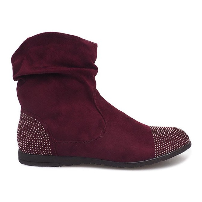 Bottines Daim Jodhpur boots B03 Rouge