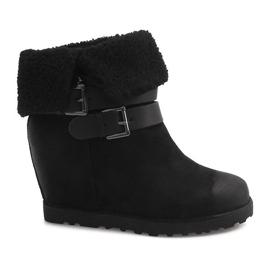 Bottes Chaudes Sur Compensée 18-8 Noir le noir