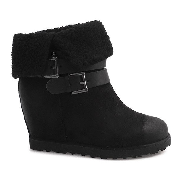Bottes Chaudes Sur Compensée 18-8 Noir le noir