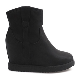 Bottes Chaudes Sur Compensée EL026 Noir le noir