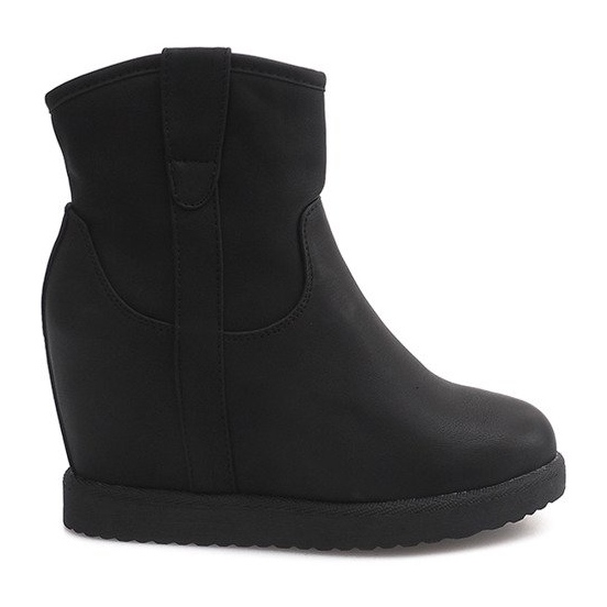 Bottes Chaudes Sur Compensée EL026 Noir le noir