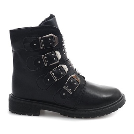 Bottes extravagantes chaudes TL0132-1 Noir le noir