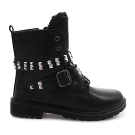 Bottes extravagantes chaudes TL0133-1 Noir le noir