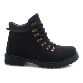 Bottes en bois B789 Noir