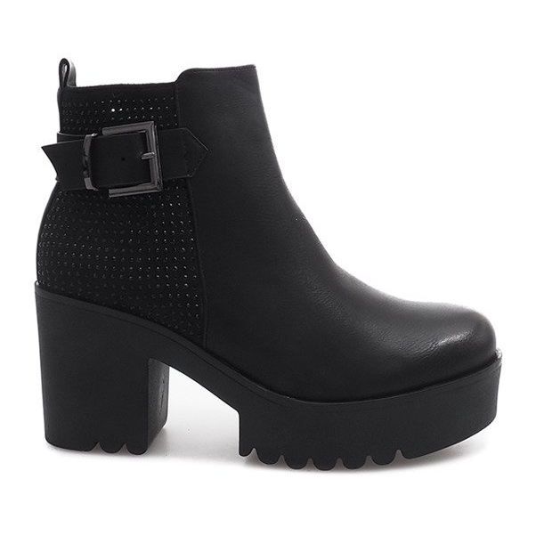 Bottes Chaudes Sur Un Poteau J2009 Noir le noir