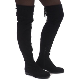 Bottines en daim 30701 Noir le noir