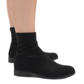 Bottines Daim Jodhpur XQ99 Noir le noir