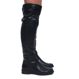 Bottes Élégantes A-8NR2 Noir le noir