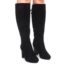 Bottines En Daim On A Bar B02 Noir
