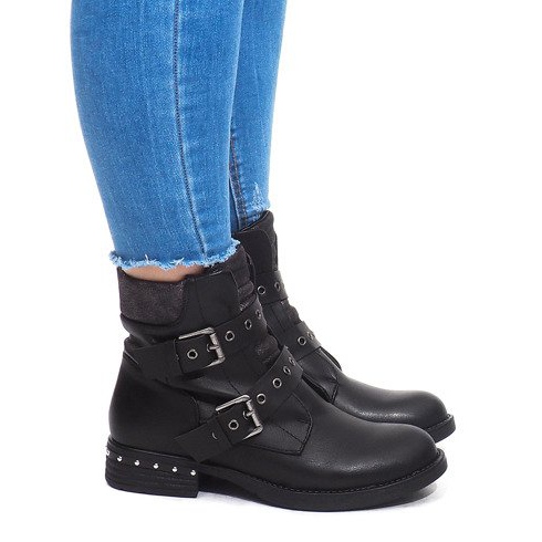 Bottes Chaudes Avec Boucle M170 Noir le noir