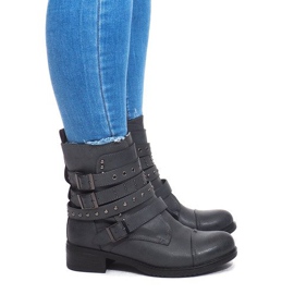 Bottes Chaudes Avec Une Boucle M172 Gris