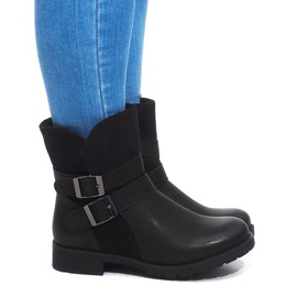 Bottes Chaudes Avec Boucle B0-178 Noir le noir