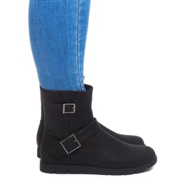 Bottes Chaudes Avec Boucle B9813 Noir le noir
