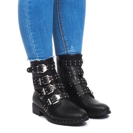Bottes Chaudes Avec Boucle 6205-1 Noir le noir