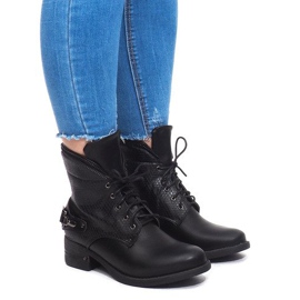 Bottines à Lacets V-7 Noir le noir