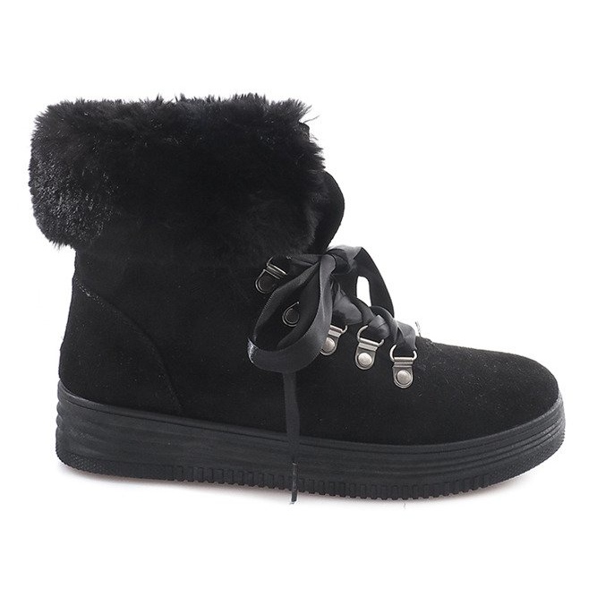 Bottes Avec Fourrure 8898 Noir le noir