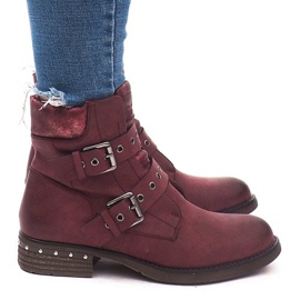 Bottes Chaudes Avec Boucle M170 Winny rouge