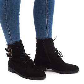 Bottines Chaudes Jodhpur boots H7187 Noir le noir