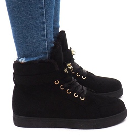 BM Baskets Chaudes BOK-1122 Noir