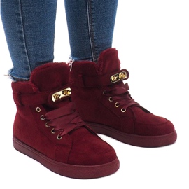 Baskets Chaudes BOK-1122 Rouge