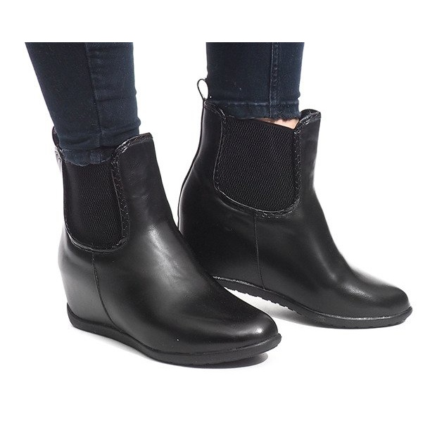 Bottes Chaudes Sur Compensée H9203 Noir le noir