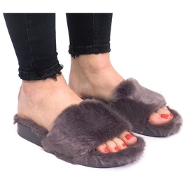 Chaussons Avec Fourrure 833 Gris Chaussons Avec Fourrure 833 Gris