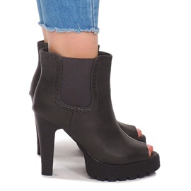 Bottes ouvertes sur poteau B2901-PB Gris Bottes ouvertes sur poteau B2901-PB Gris