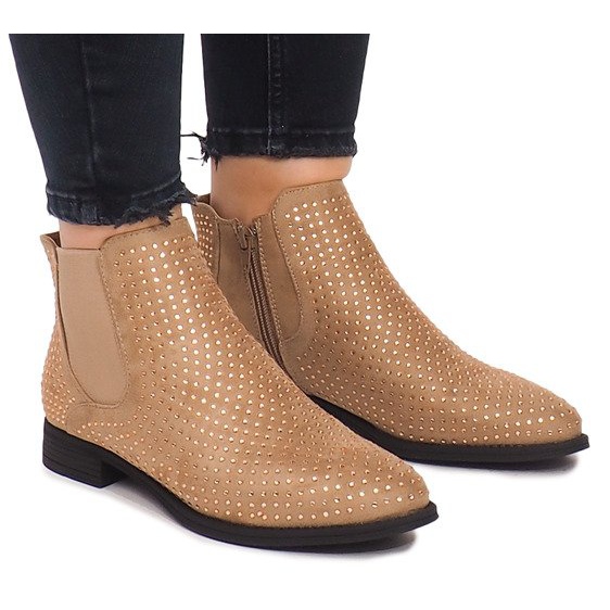 Bottines Daim Jodhpur 1510 Beige