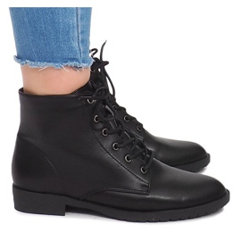 Bottines à Lacets H7186 Noir