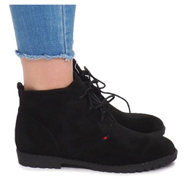 Bottines à lacets JS7993 Noir