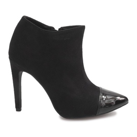 Bottes À Talons Hauts En Daim 1131-5 Noir le noir