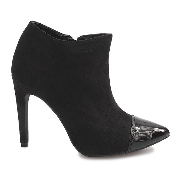Bottes À Talons Hauts En Daim 1131-5 Noir le noir