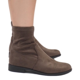 Bottines Daim Jodhpur XQ99 Kaki multicolore vert