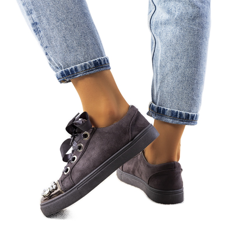 Baskets richement décorées 6192 Gris