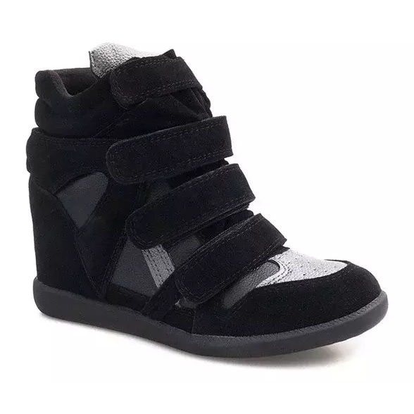 Baskets Compensées R9686 Noir le noir