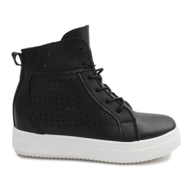 Baskets Compensées Ajourées NB53P Noir