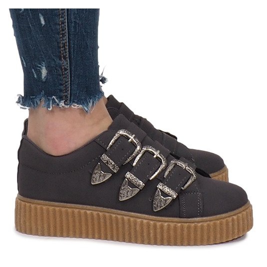 Baskets grises sur la plate-forme Creepersy Candice