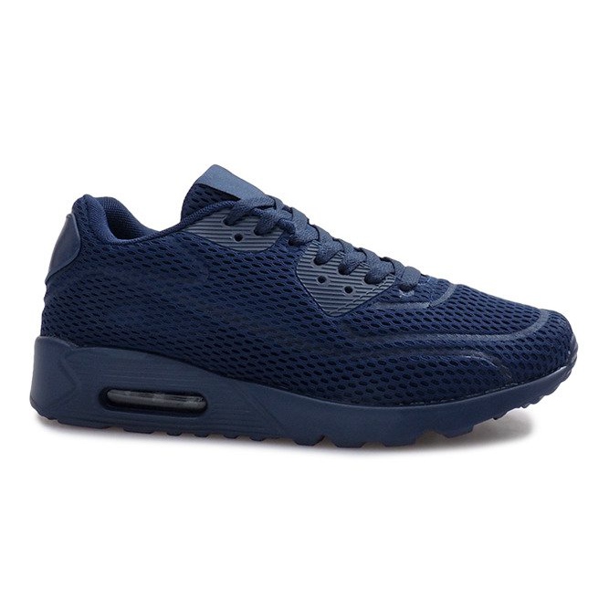 Chaussures de sport en maille bleu marine