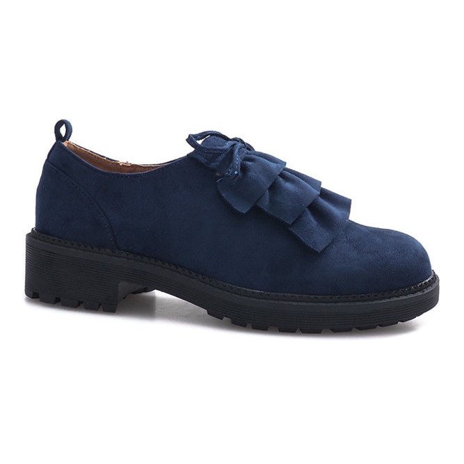 Chaussures Gaia en daim bleu marine